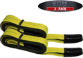 2 Pack 3" x 20' Recovery Tow Strap Heavy Duty 24,000 lbs Break Strength P874044