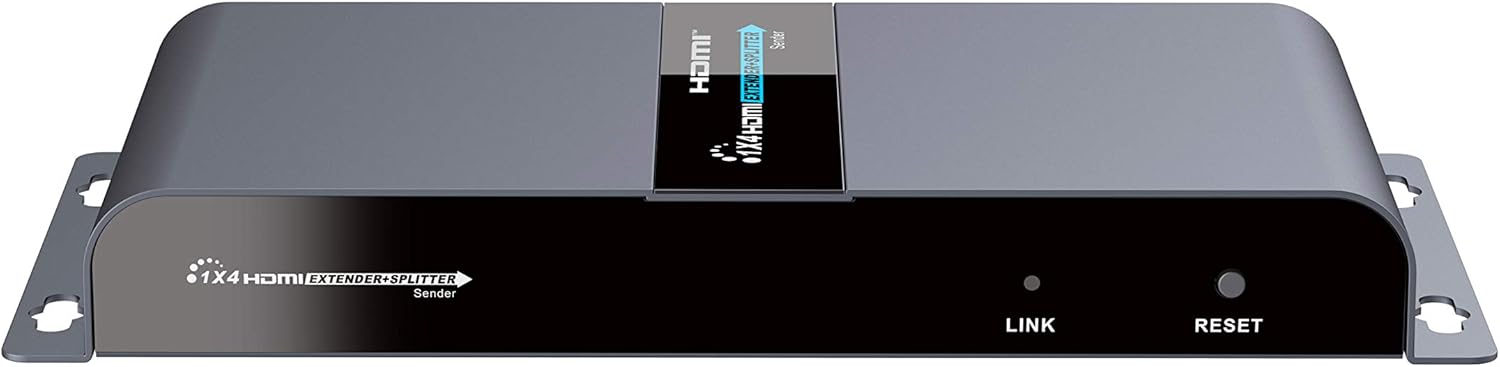 1080P 1x4 HDMI Splitter Over Cat6 Extender with IR, Up to 40M Or 131 Ft Q371999