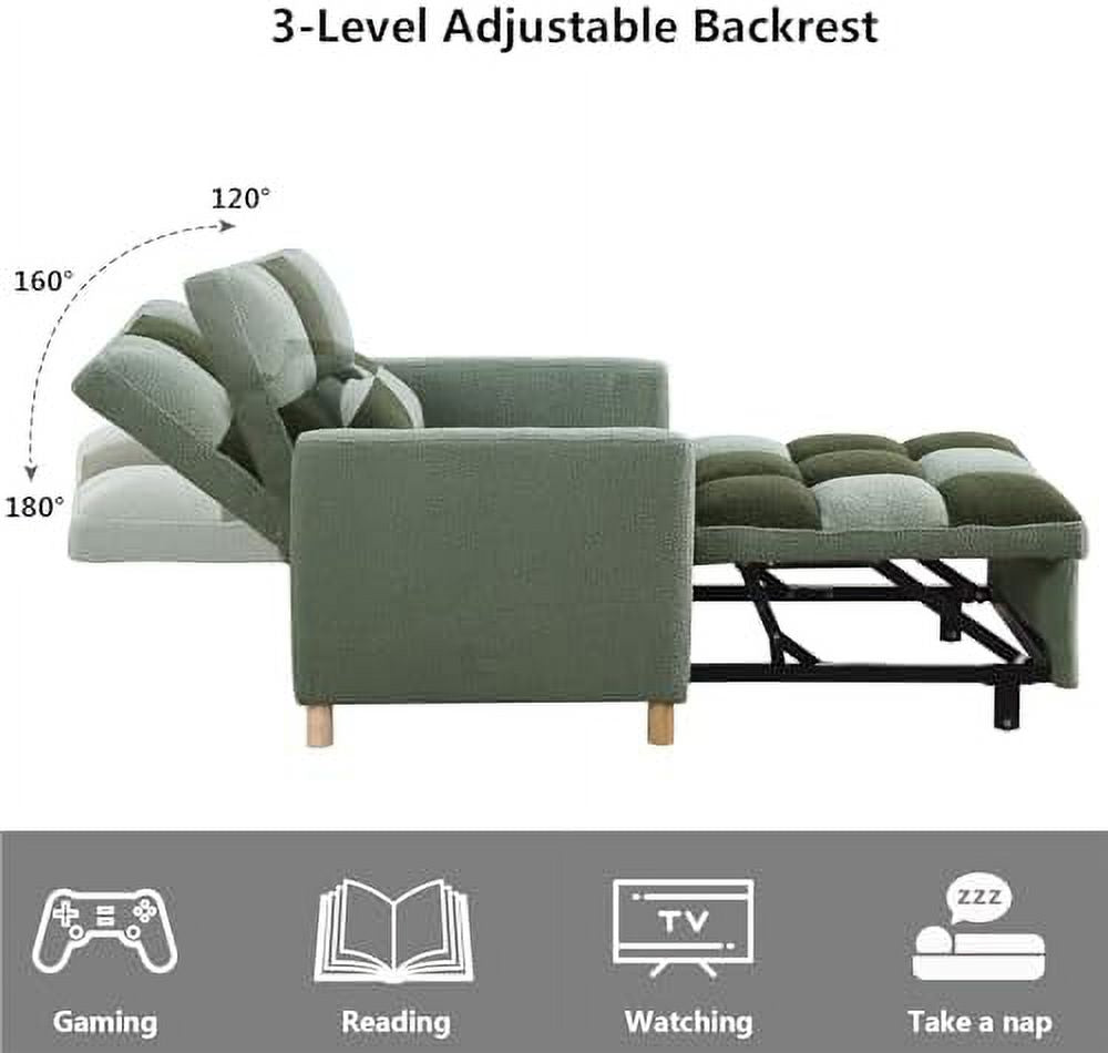 Rainb Velvet Convertible Futon Chair Bed F90083