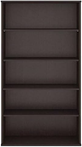 5 Shelf Bookcase in Mocha Cherry F906