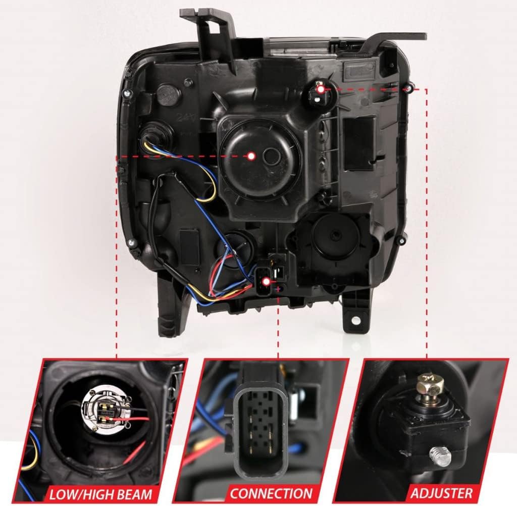 Projector Headlight Black N402769