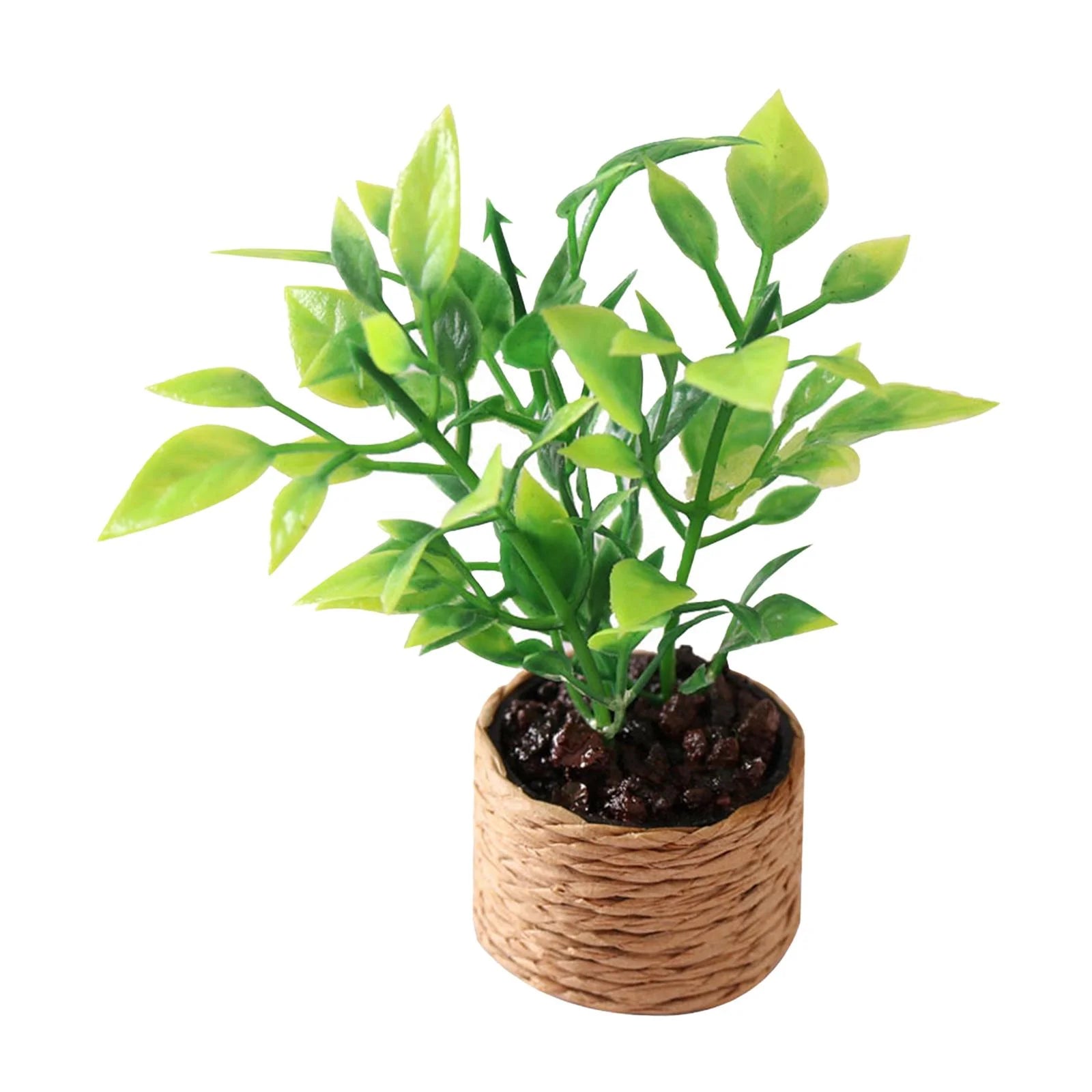 1:12 Scale Miniature Potted Plant Scenery Supplies C838673