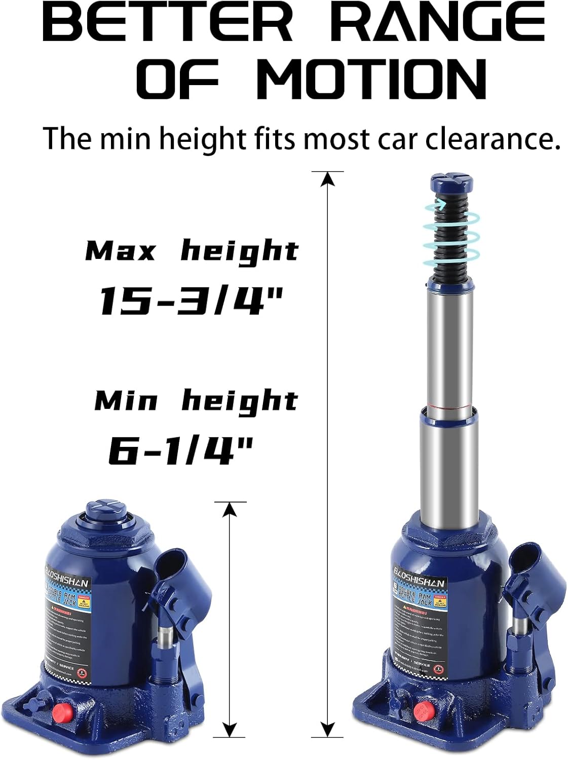 2 Ton Hydraulic Bottle Jack with Carrying Case K714