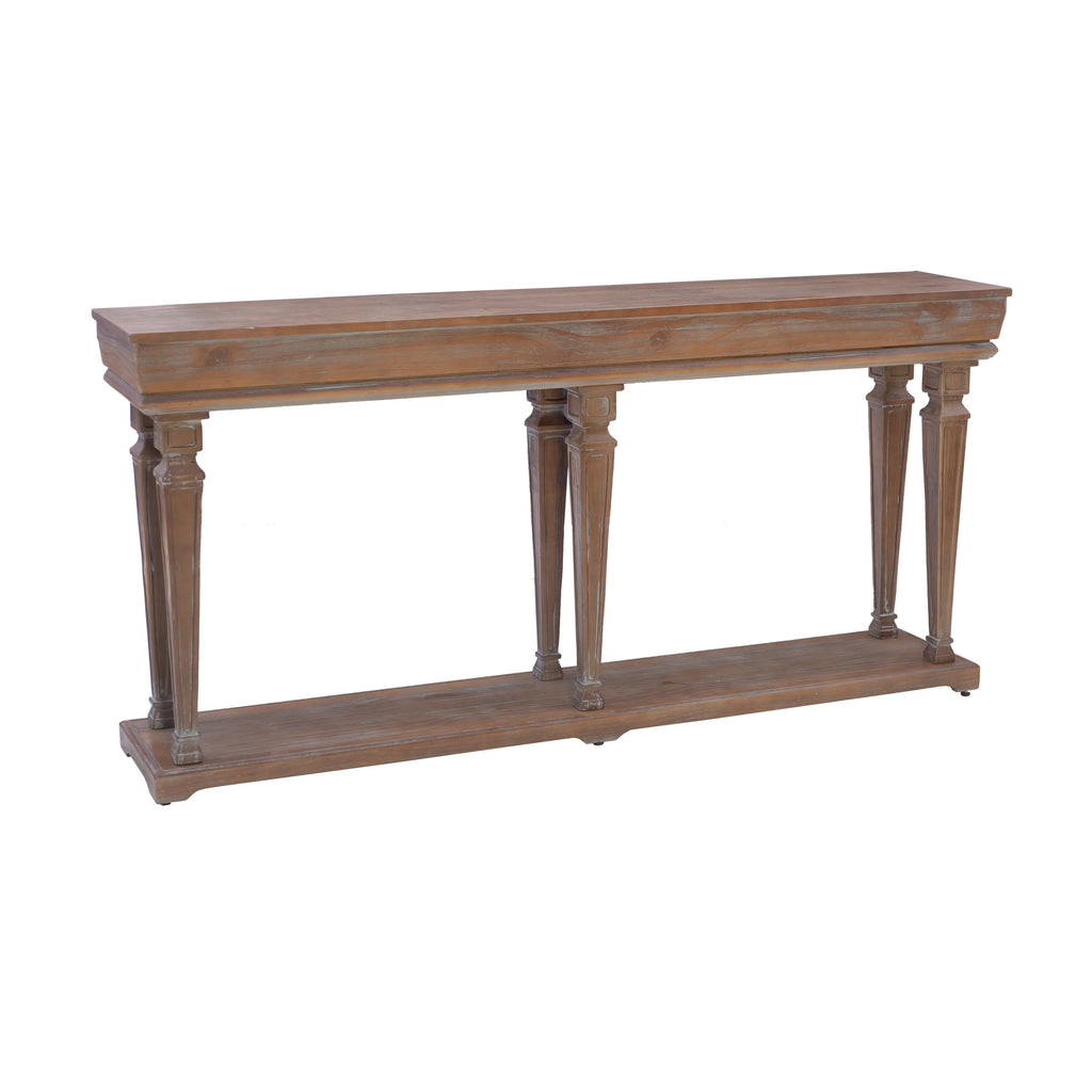 Weathered Driftwood Console Table I15047