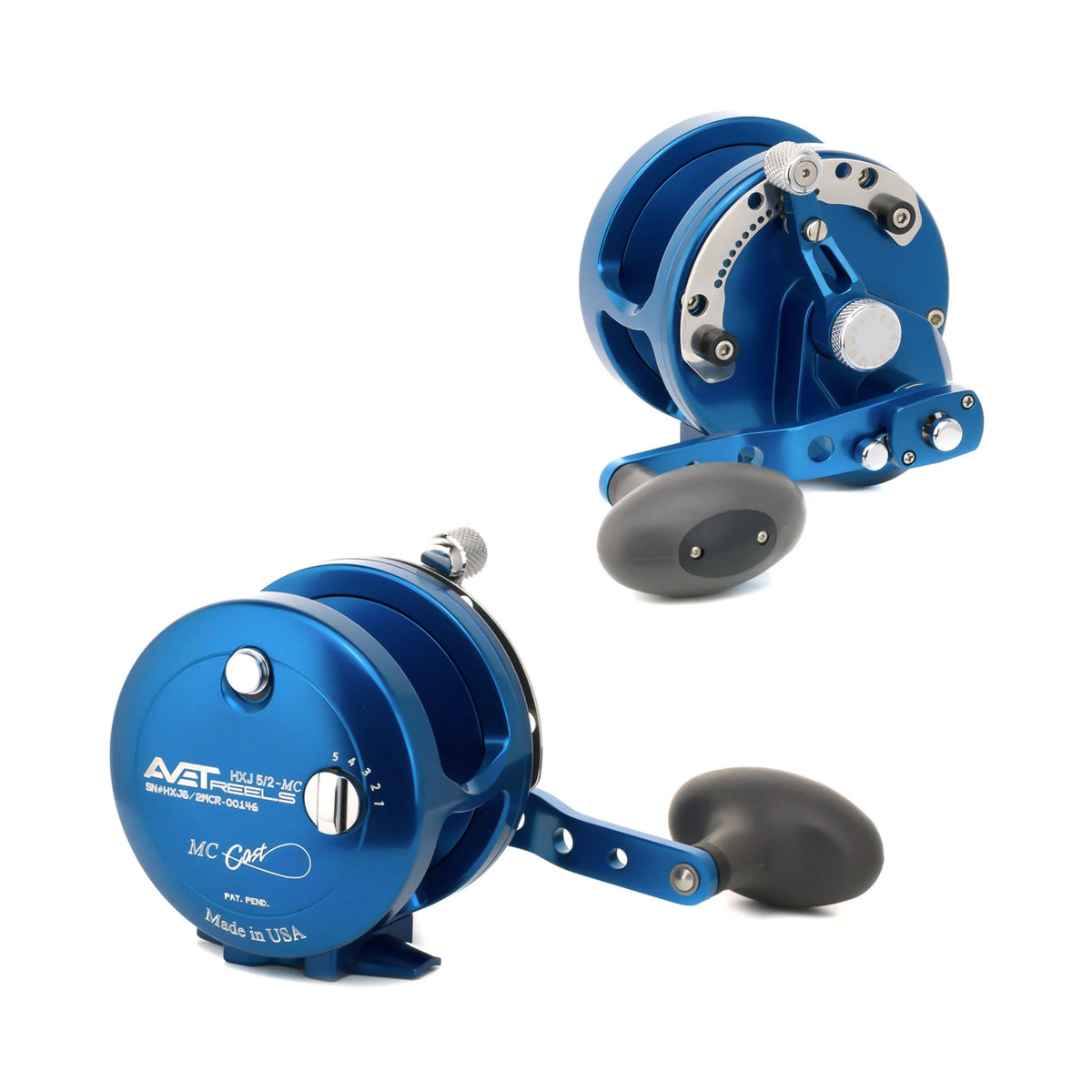 Gunmetal Two Speed Lever Drag Casting Reel B776