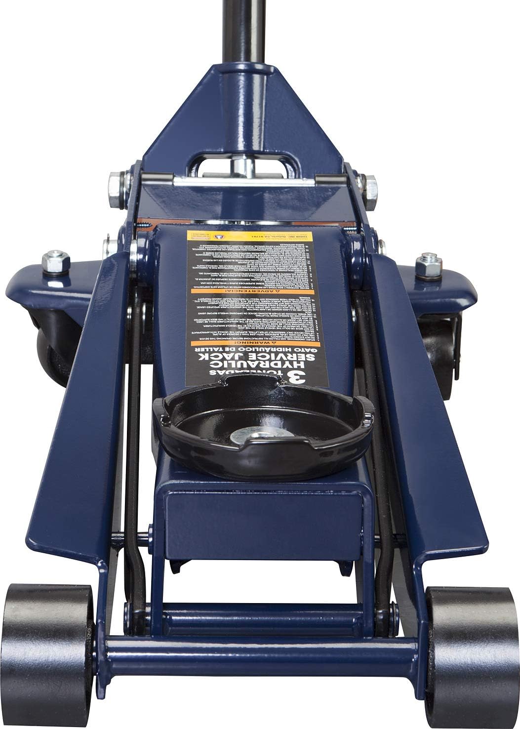 3 Ton Hydraulic Steel Floor Jack with Dual Piston Quick Lift Pump C6633