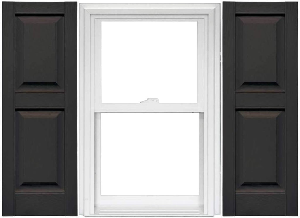 Raised Panel Vinyl Shutters (1 Pair) - 14.75 x 59 Classic Blue N883196