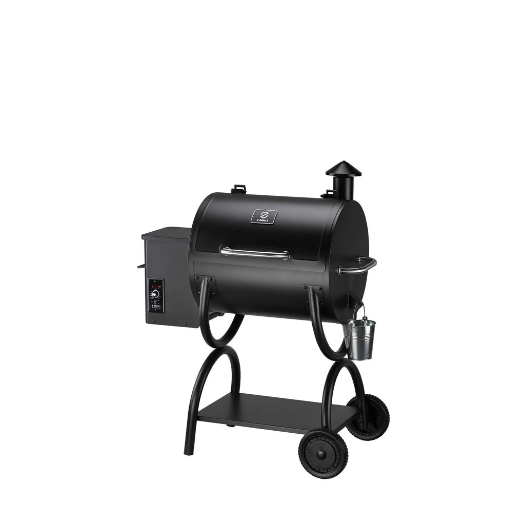Black Wood Pellet Grill and Smoker 7-in-1 BBQ T8473