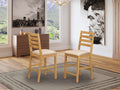 Fabric Counter Height Stools in Oak (Set of 2) Z654877