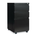 Three-Drawer Metal Pedestal File - Black O29776