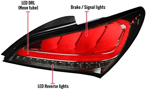 Smoke Lens Chrome Bezel Sequential Full LED Tail Light K701110