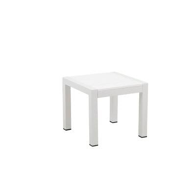 White/White Plastic/Resin Side Table Z555613