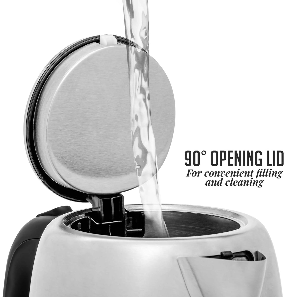 Stainless Steel Electric Kettle 1.2 Liter with Auto Shut-Off J638951