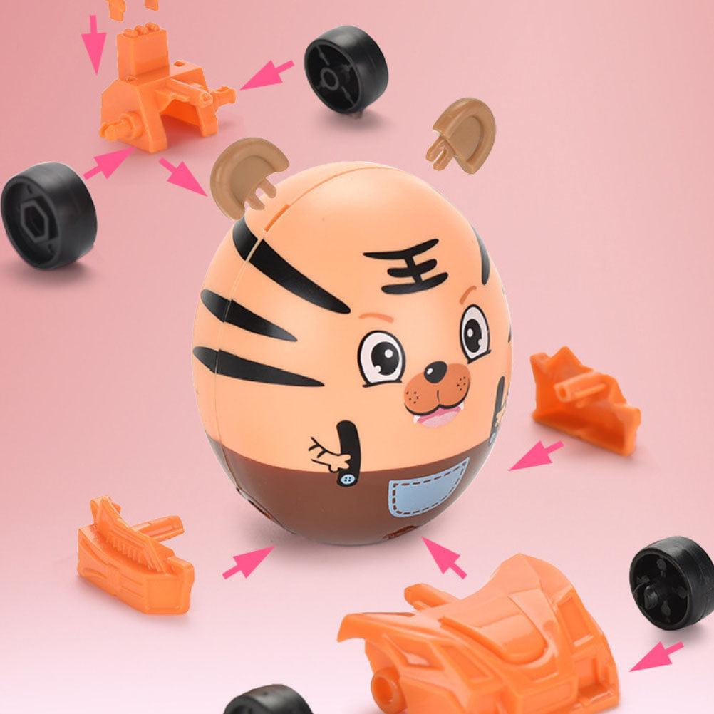 4pcs DIY Assembled Toys Car Toys Blind Box Toys Surprise Egg N621907