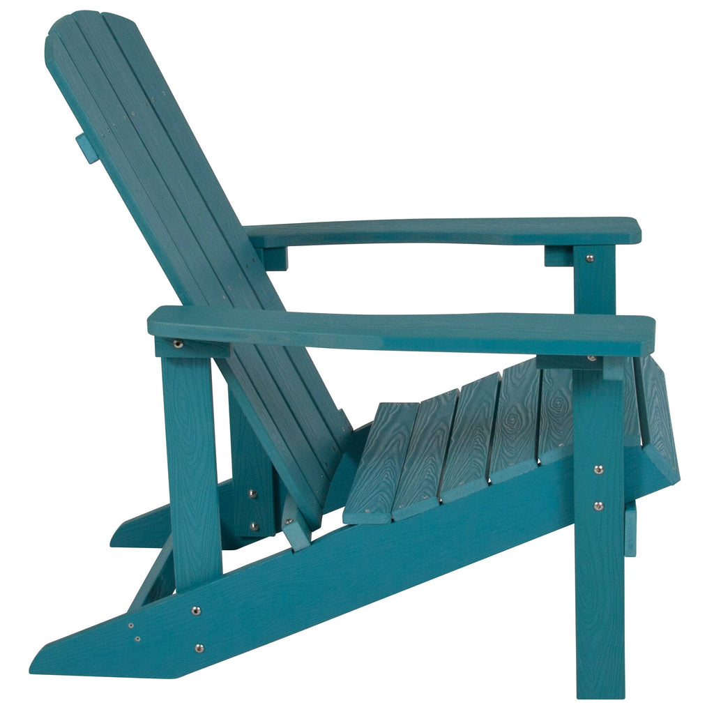 Green Faux Wood Adirondack Chair B7723