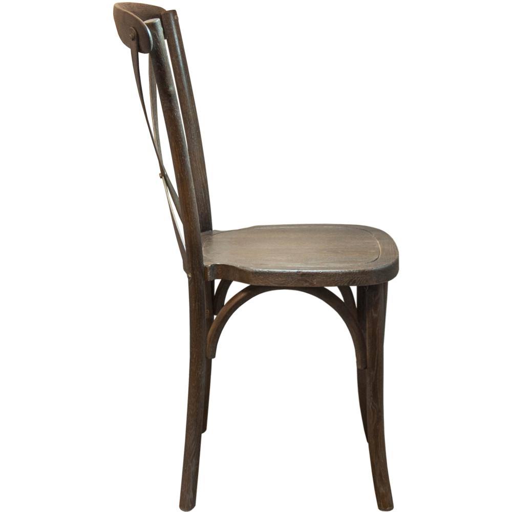 Dark Driftwood X-Back Chair F98825