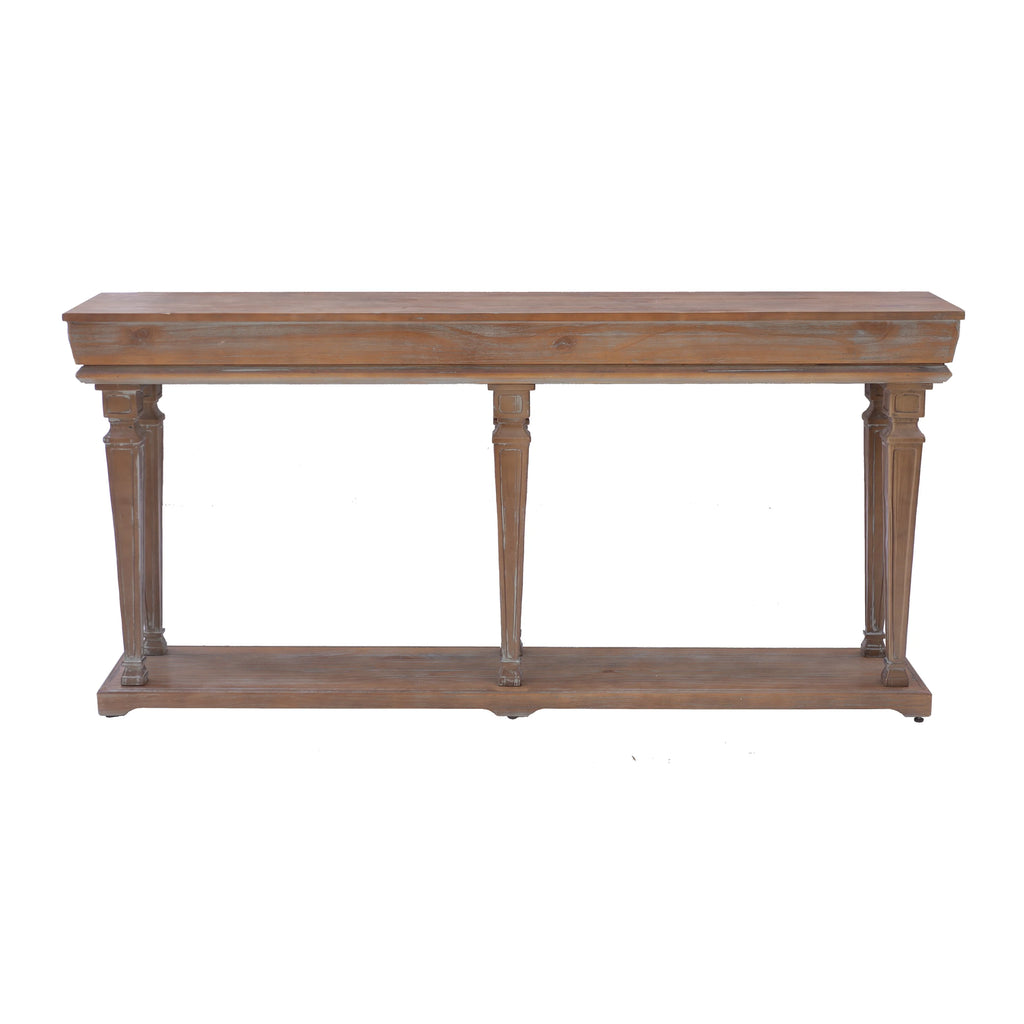 Weathered Driftwood Console Table I15047