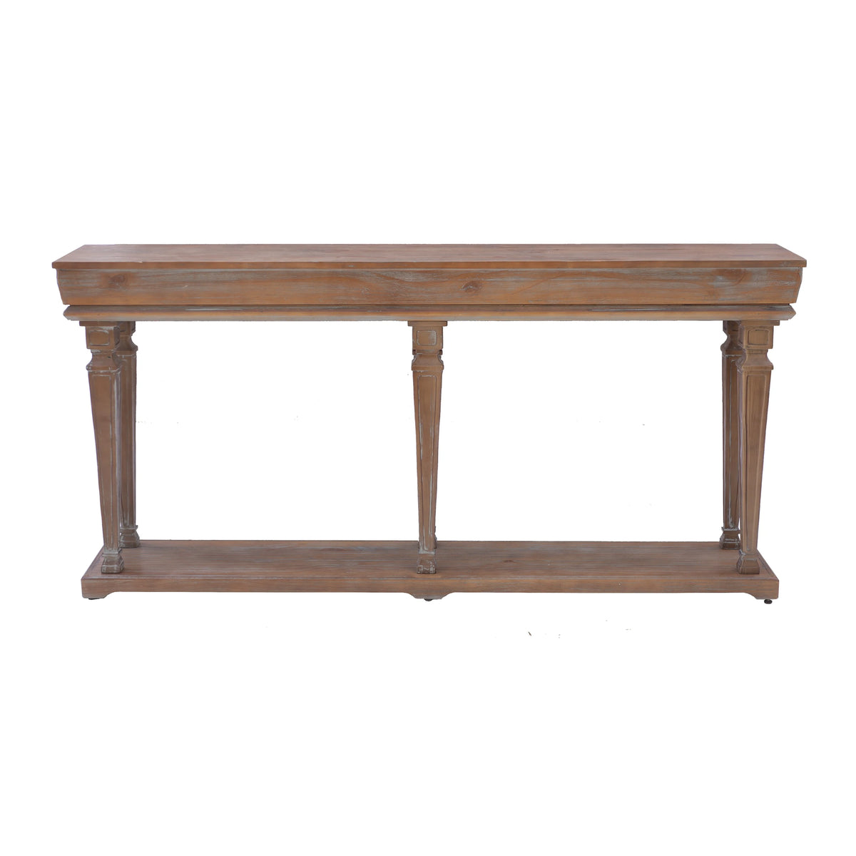 Weathered Driftwood Console Table I15047