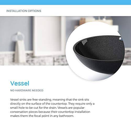 Egyptian Yellow Marble Vessel Sink Ensemble with Brushed Nickel Finish Waterfall Faucet, Pop-Up Drain, and Sink Ring X602