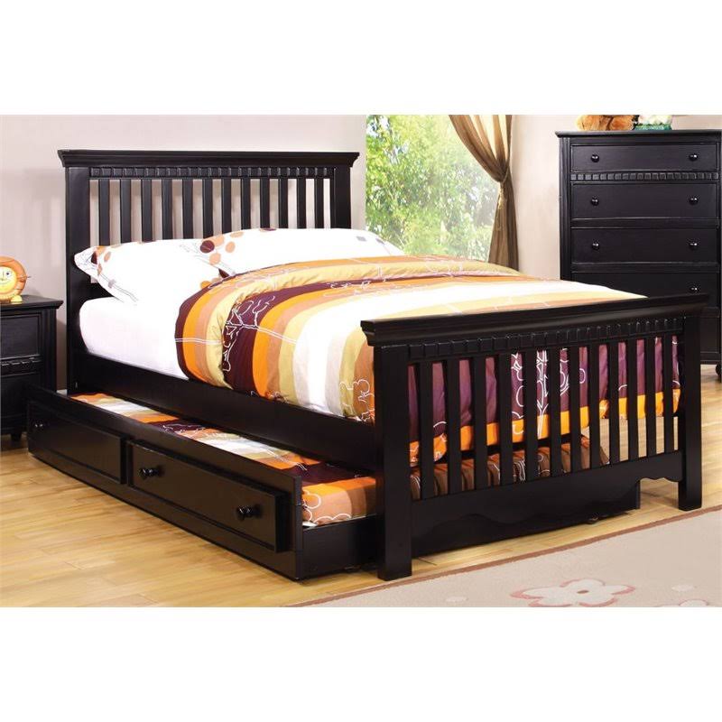 Black Solid Wood Trundle B4830