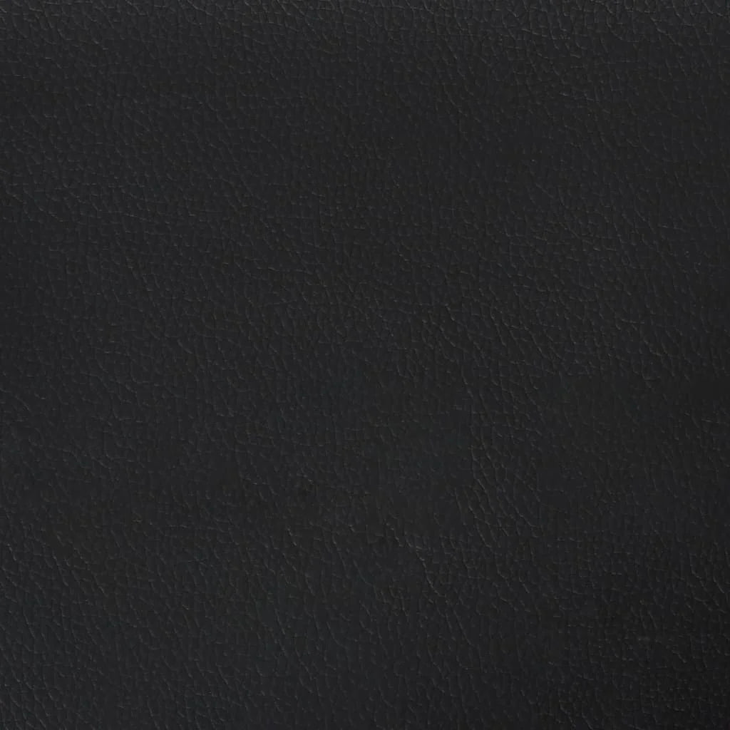 Black Faux Leather 2-Seater Sofa E4241