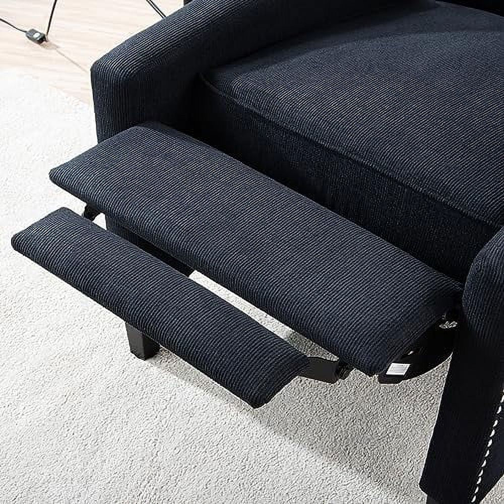 Gray Wingback Recliner Chair with Birch Legs D758773