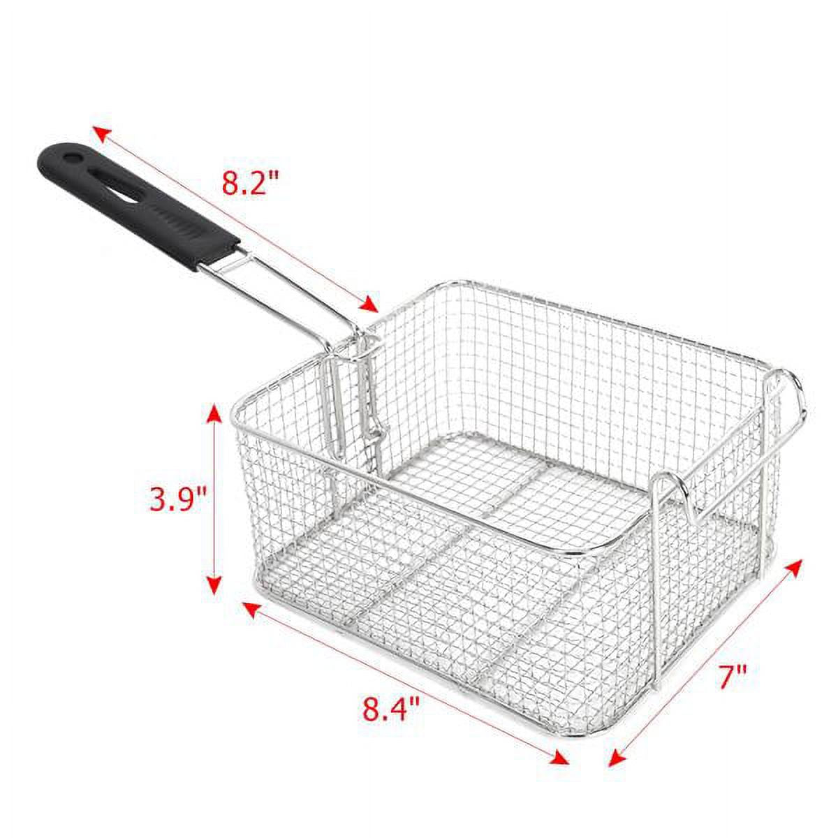 12.7QT Electric Deep Fryer with 2 Baskets and Lid, Stainless Steel Dual Tank G6943