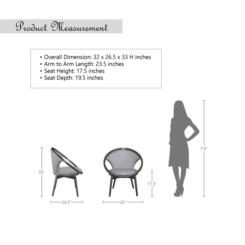 Charcoal Accent Chair I38657