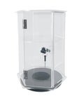 Clear Acrylic Hexagon Shelf Lock Box S261