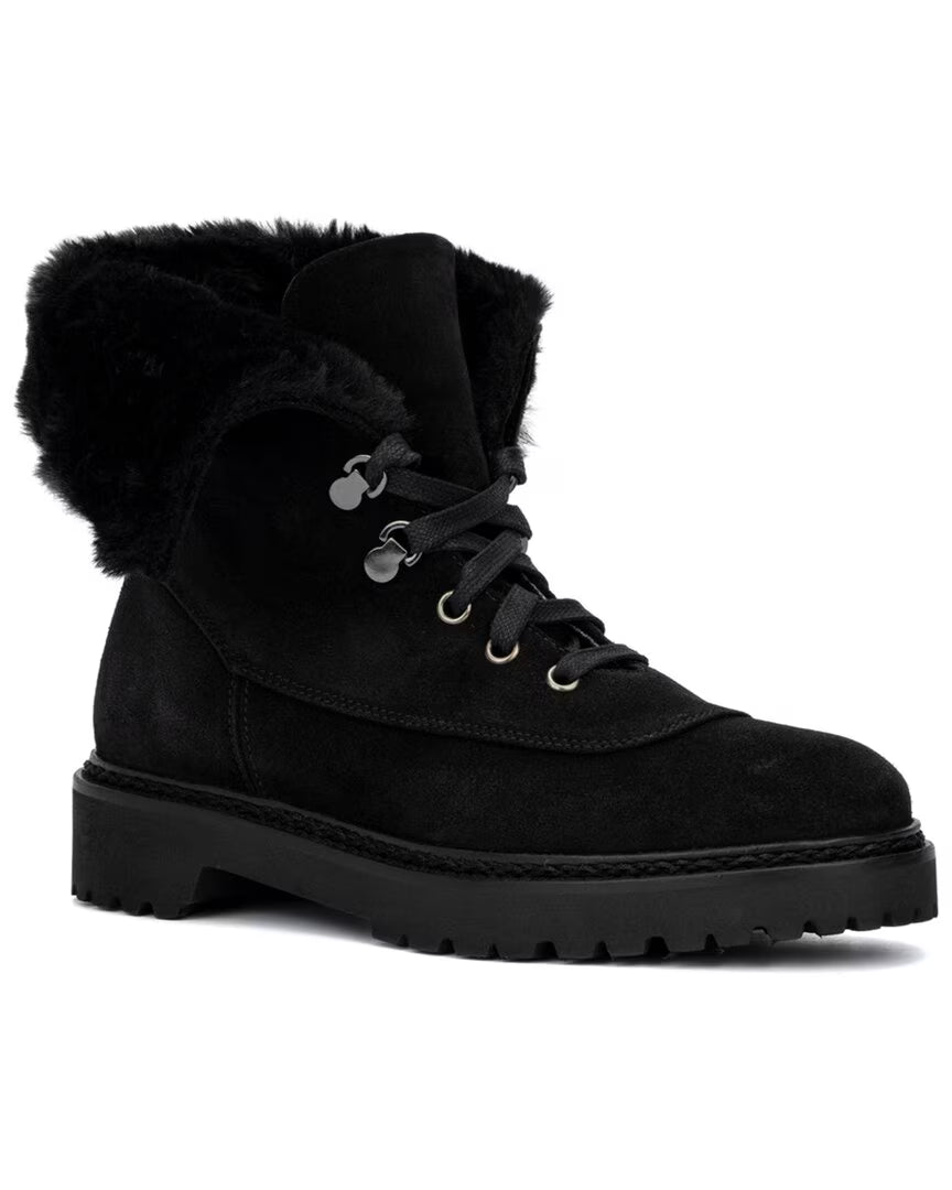 Black Suede Boot Y8111