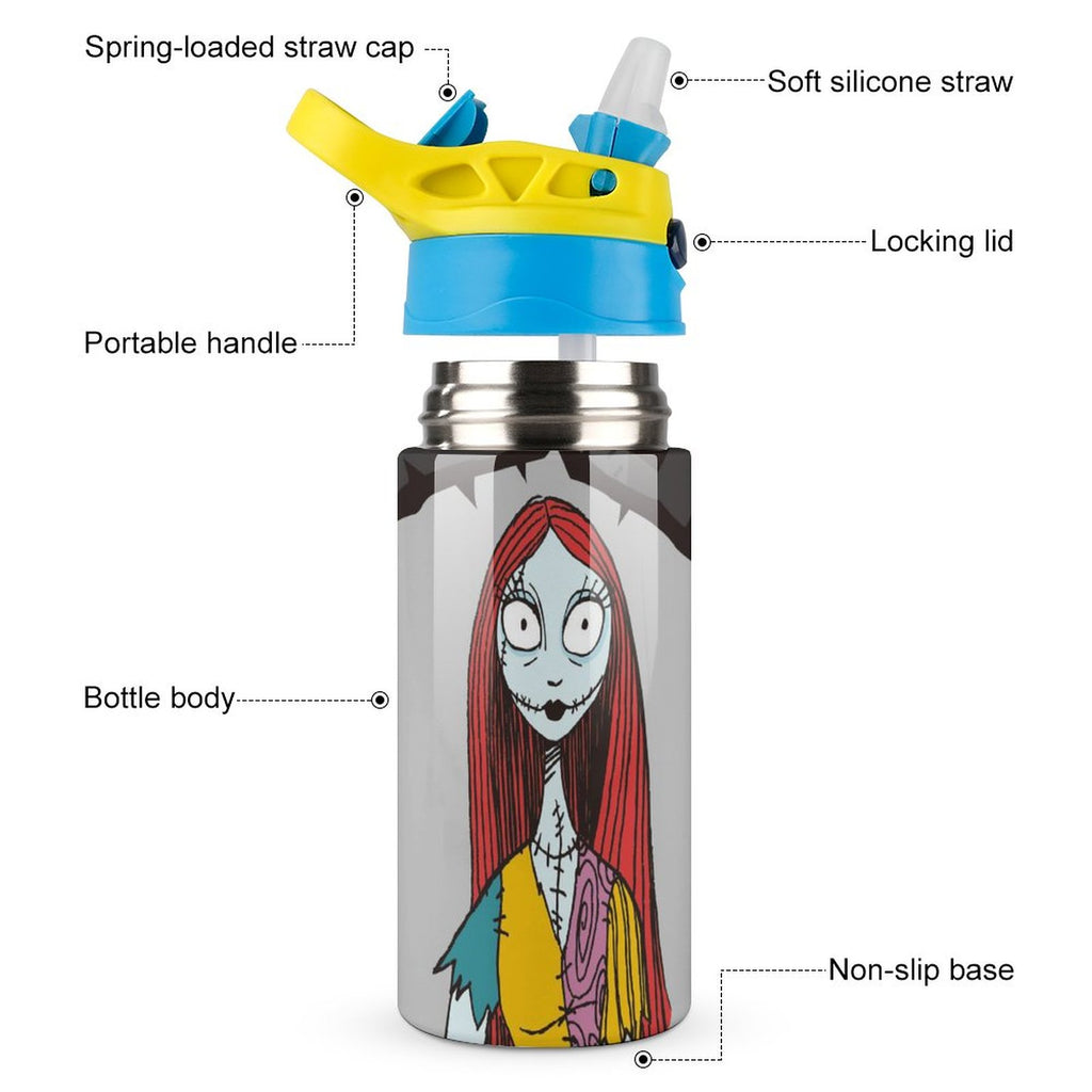 Insulated Stainless Steel Water Bottle with Straw K3519