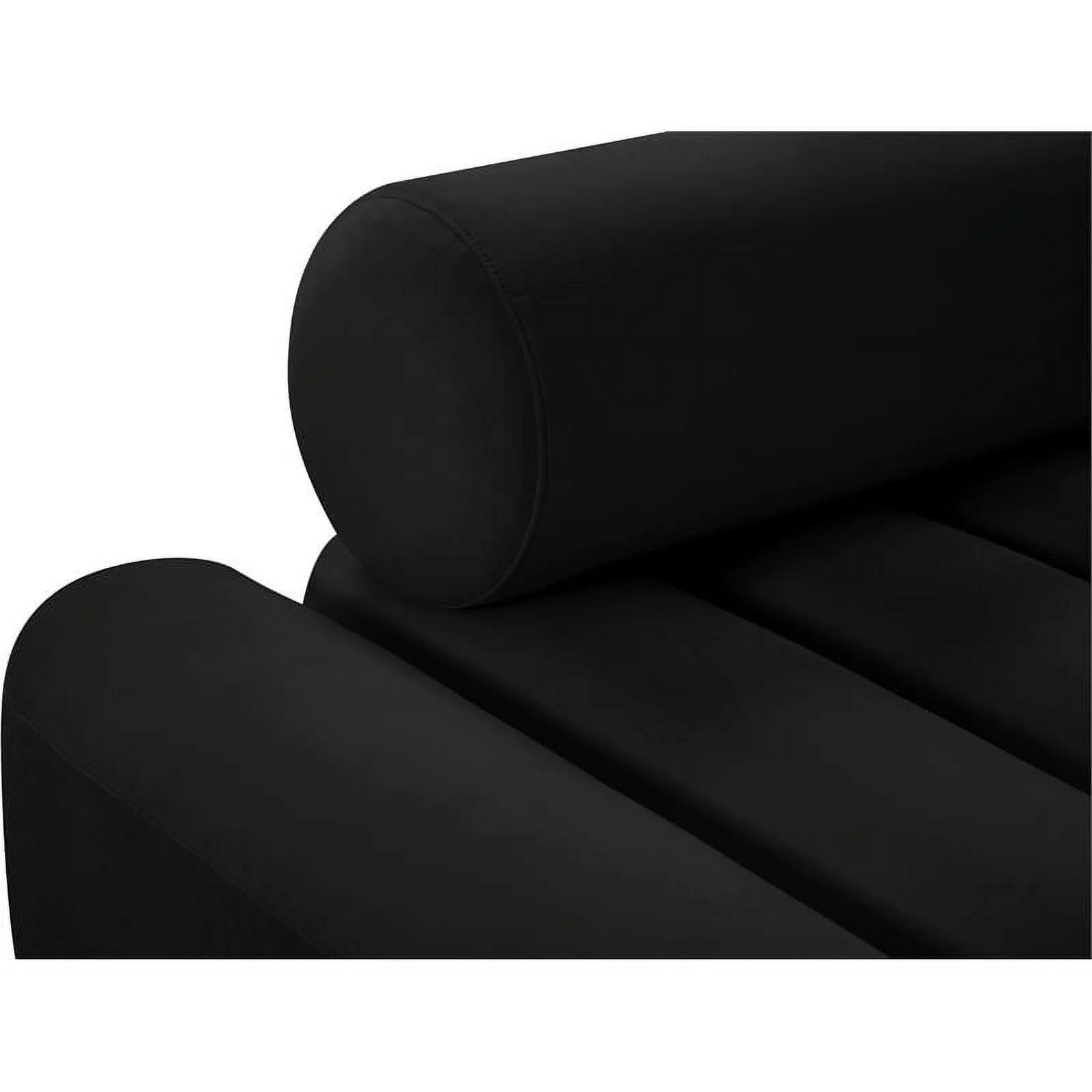 Black Velvet Upholstered Sofa D225564