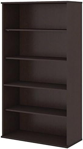 5 Shelf Bookcase in Mocha Cherry F906