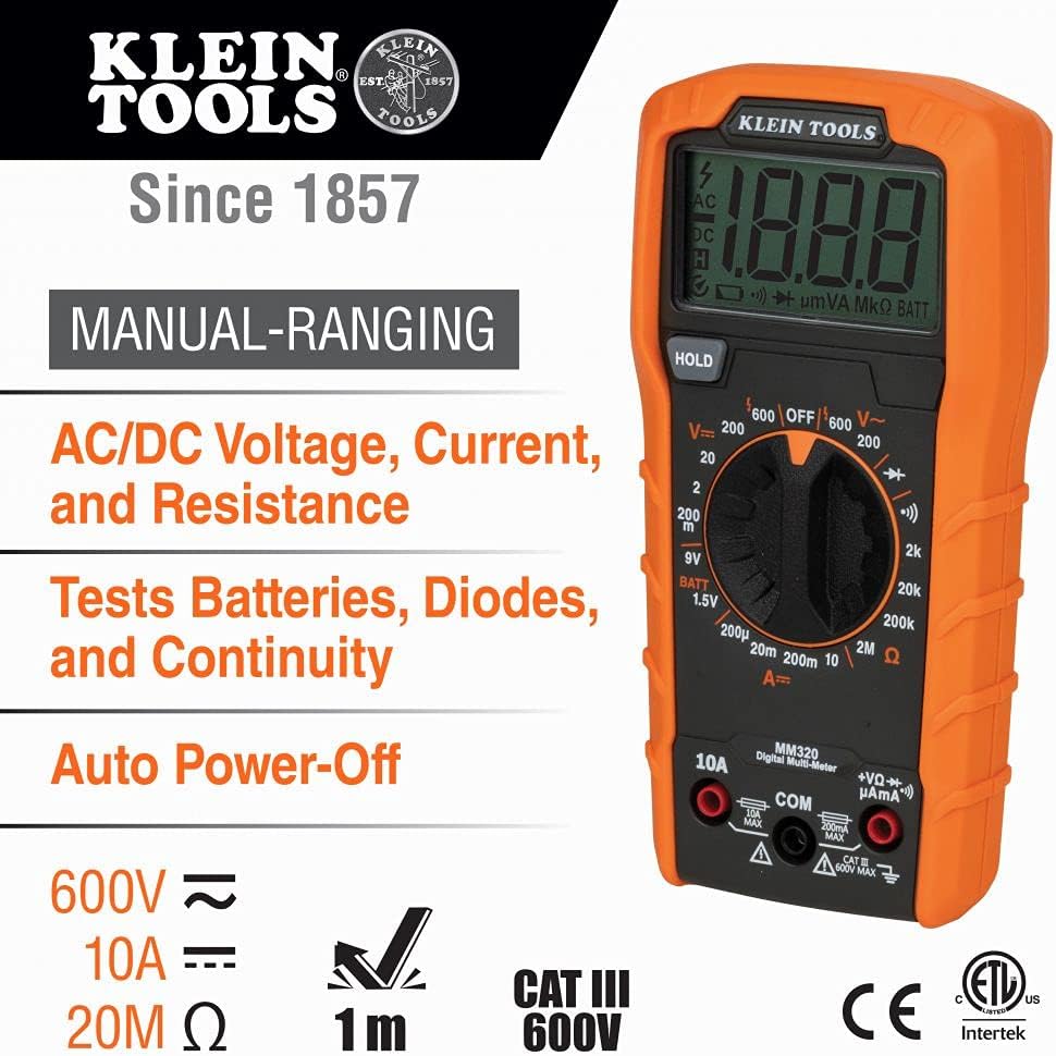 Non-Contact Voltage Tester Electrical Test Kit with Carrying Case and Batteries R747559