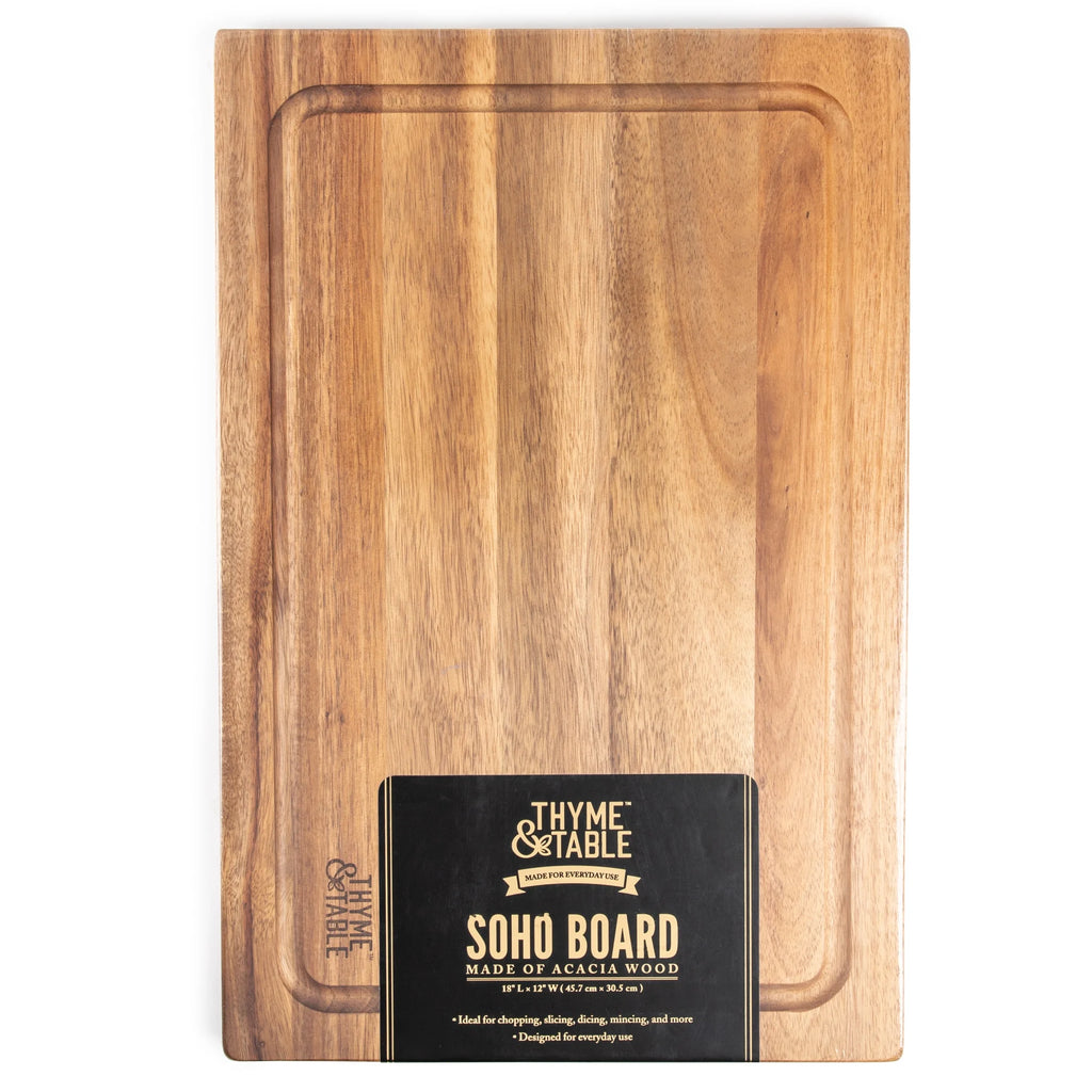 12" x 18" Acacia Wood Cutting Board O8396