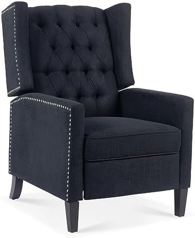 Gray Wingback Recliner Chair with Birch Legs D758773