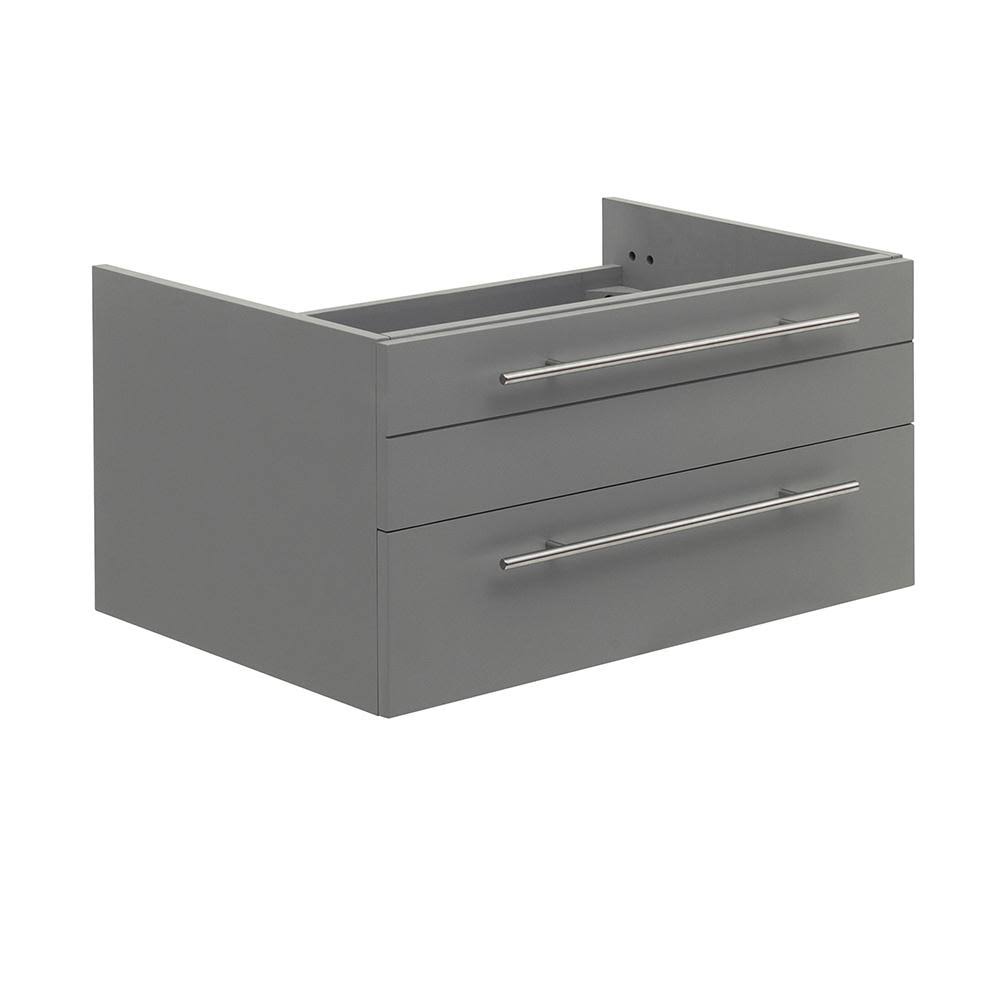 Gray Wall Hung Undermount Sink Cabinet U578