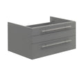 Gray Wall Hung Undermount Sink Cabinet U578