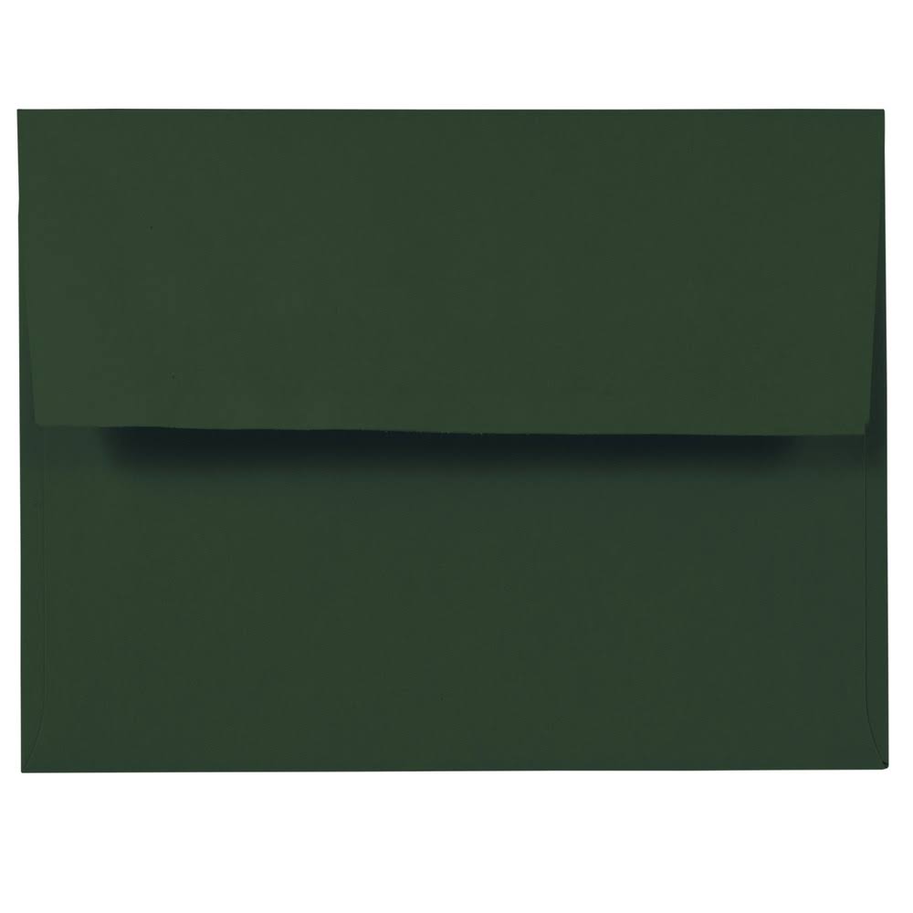 A2 Invitation Envelopes, 4 3/8 x 5 3/4, Dark Green, 500/Box T7942