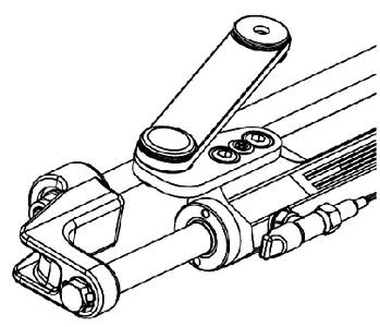 SilverSteer Front Mount Hydraulic Steering Cylinder V1976