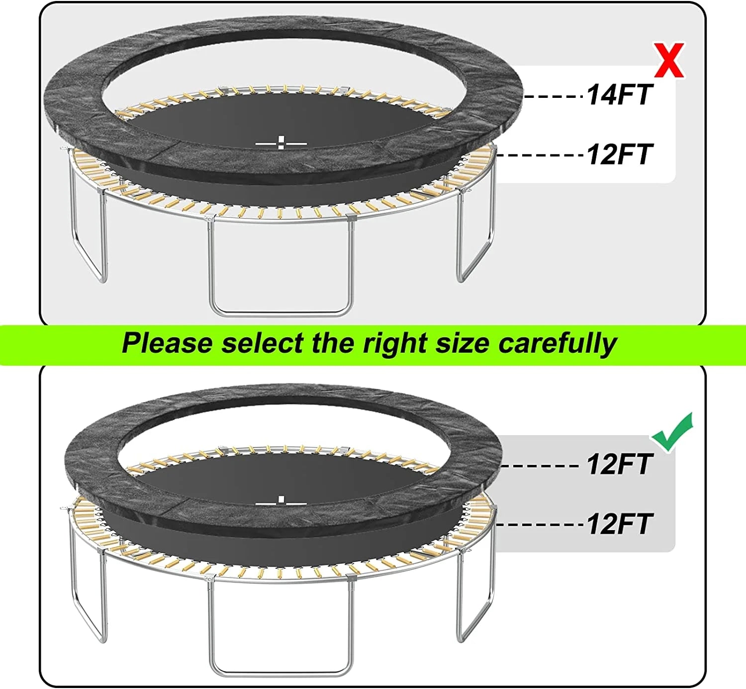 12FT Round Trampoline Replacement Safety Pad I45628