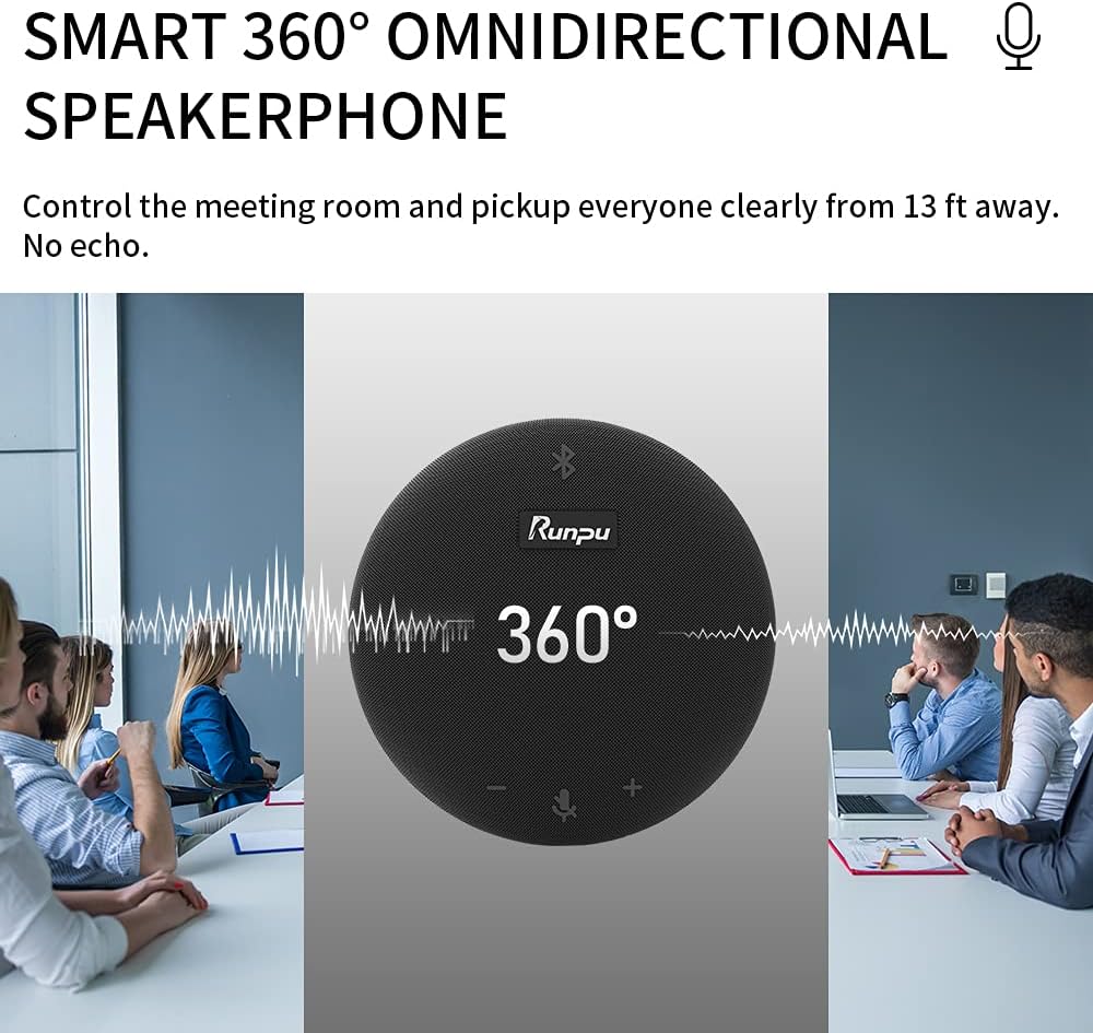 Bluetooth USB Omnidirectional Microphone Speaker with Noise Canceling P211989