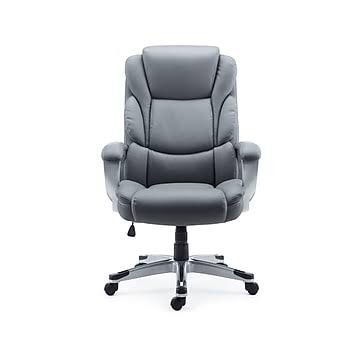 Gray Bonded Leather Manager Chair X639