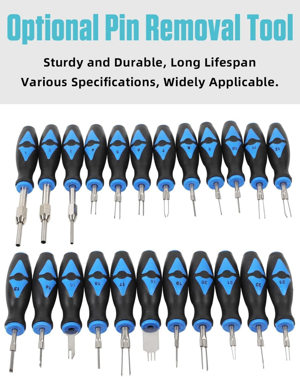 Terminal Removal Tool Kit 23 Pcs with Stainless Steel Tips and Carrying Case Q2950