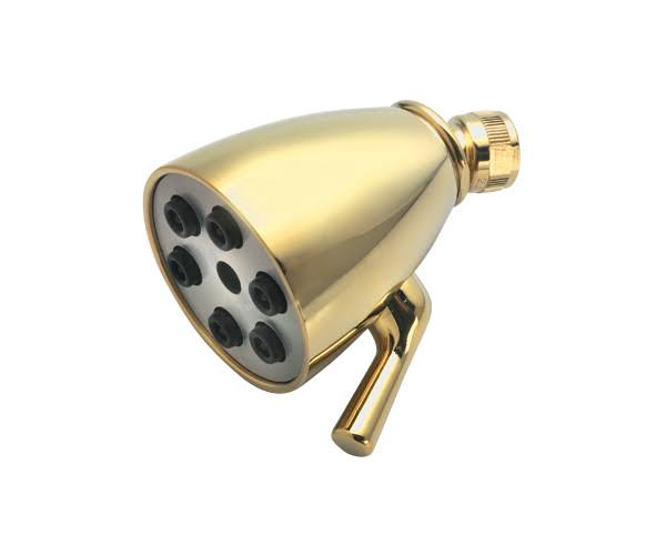 6 Jet Matte Black Showerhead D295218