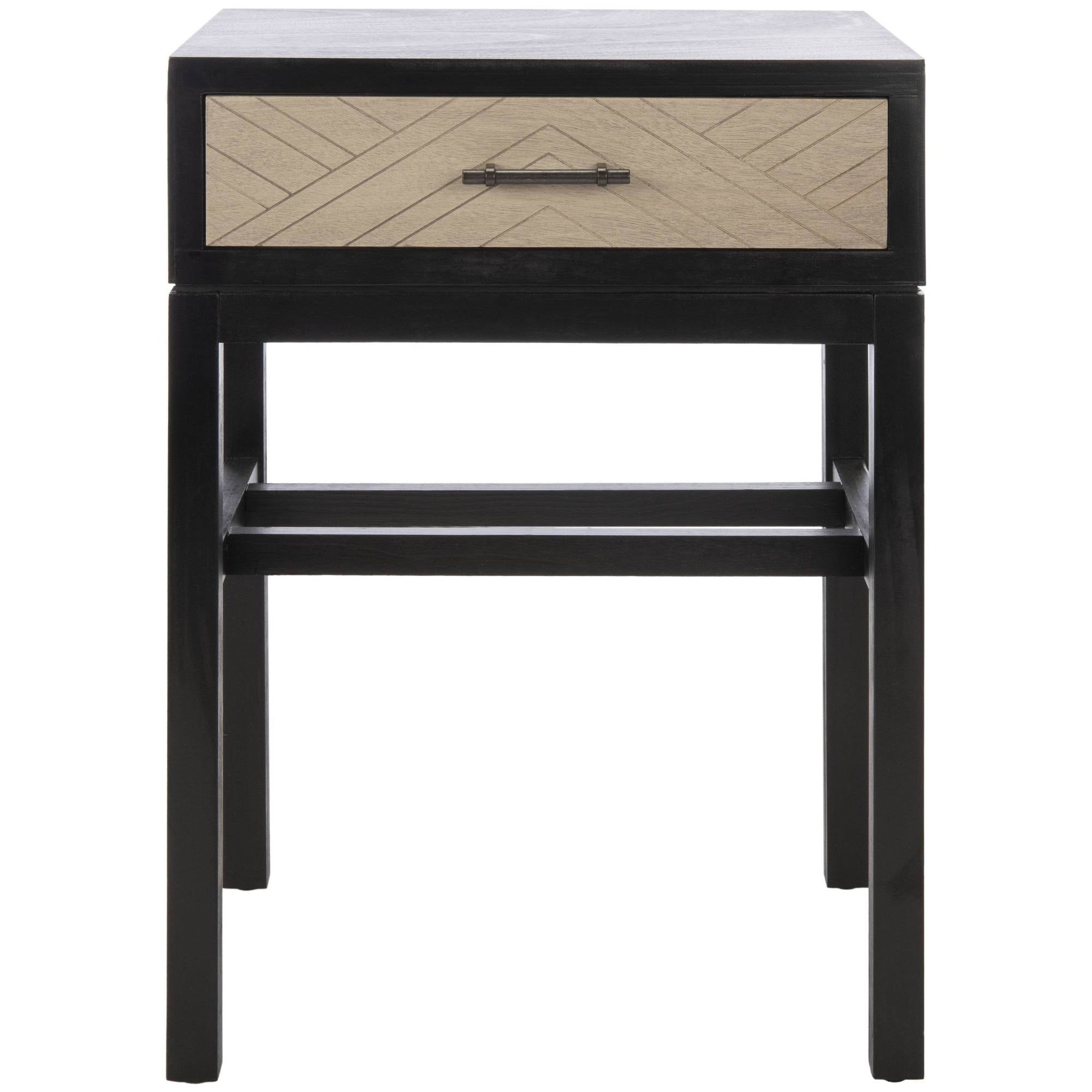 Black 1 Drawer Accent Table D91507