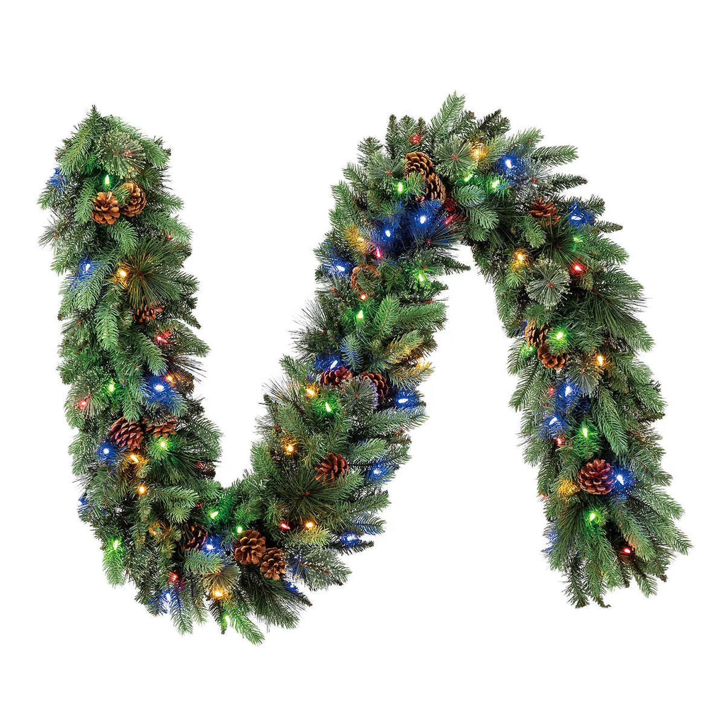 Pre-Lit LED Greenery Garland D72876