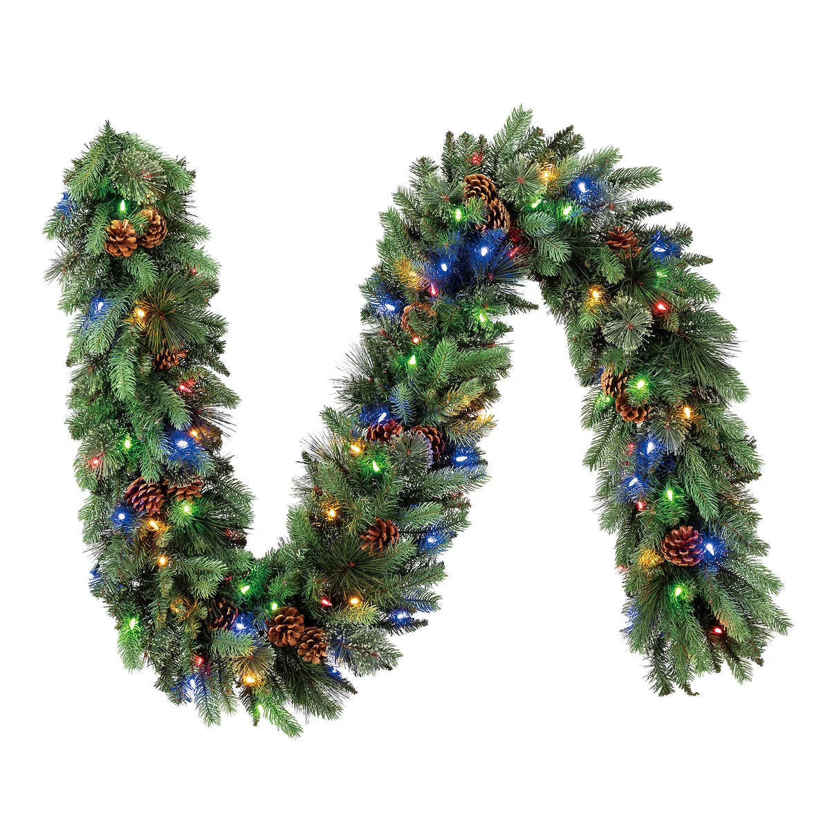 Pre-Lit LED Greenery Garland D72876