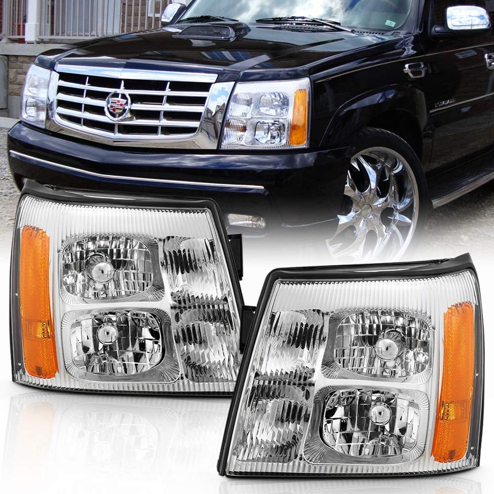 2003-2006 Cadillac Escalade HID Headlights Driver Passenger Side P3955
