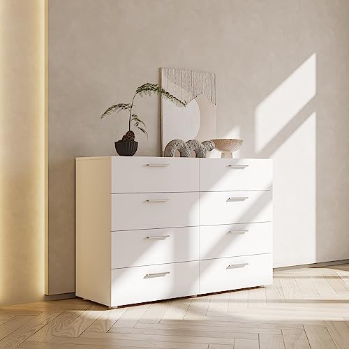 White 6-Drawer Double Dresser R5868